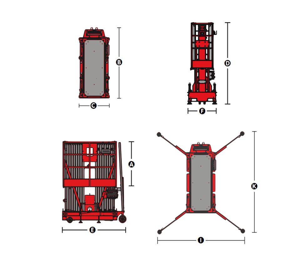 Stowed Dimensions